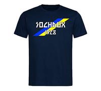 Tipolitografia Ghisleri Maglietta t-Shirt nera Bandiera obliquo Sochaux