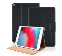 TIPOYOROO Étui en cuir PU pour iPad mini 5e génération 7,9", noir | Support de visionnage multi-angle pour iPad mini 1/2/3/4/5ème génération, emplacements pour cartes, magnétique