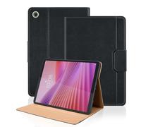 TIPOYOROO Étui pour Lenovo Tab One /K9 8,7" Noir | Cuir synthétique, support multi-angle, emplacements pour cartes, fermeture magnétique. Pour Lenovo Tab K9 2025 TB305XU