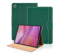 TIPOYOROO Étui pour Lenovo Tab One /K9 8,7", vert | Cuir synthétique, support multi-angle, emplacements pour cartes, fermeture magnétique. Pour Lenovo Tab K9 2025 TB305XU
