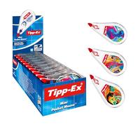 Tipp-Ex Rubans correcteurs Mini Pocket Mouse – Très résistants 6 m x 5 mm – Décors assortis, boîte 10