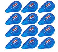 TIPP-Ex Easy Correct Lot de 12 rouleaux de ruban correcteur extra long Blanc 12 m