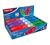 BIC Ruban correcteur Tipp-Ex Micro Tape Twist 5 mm x 8 m Corps couleurs assorties Boîte de 10