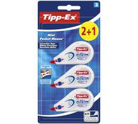 Tipp-Ex Mini Pocket Mouse Rubans Correcteurs - 6 m x 5 mm, Blister de 2+1