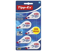 Tipp-Ex Mini Pocket Mouse Rubans Correcteurs - 6 m x 5 mm, Blister Format Spécial de 5