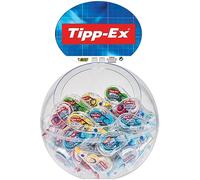 BIC Tipp-Ex Rubans correcteurs Mini Pocket Mouse 6 m x 5 mm – Couleurs tendance, présentoir 40