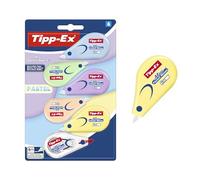 Tipp-Ex Mini Pocket Rubans Correcteurs Mouse Pastel (6 m x 5 mm) - 5 couleurs pastel et 1 transparent, pack de 6