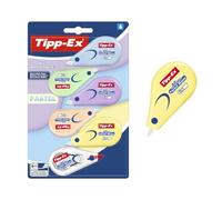 Tipp-Ex Mini Pocket Rubans Correcteurs Mouse Pastel (6 m x 5 mm) - 5 couleurs pastel et 1 transparent, pack de 6