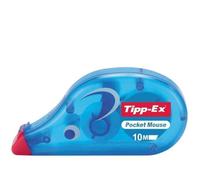Tipp-Ex Pocket Mouse Ruban correcteur 4,2 mm x 10 m - boîtier bleu transparent