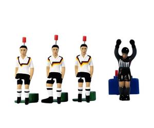 TIPP-KICK Classiques - Allemagne, Champions de la Coupe du Monde 1990 - Le Set de Joueur de Football de Table avec Les Kicker, Top-Kicker, Star-Kicker et Gardien de But I Accessoires I Figurines Foot