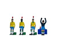 TIPP-KICK Classiques - Brésil, champions de la coupe du monde 1970 - Le set de joueur de football de table avec les Kicker, Top-Kicker, Star-Kicker et gardien de but I Accessoires I Figurines foot