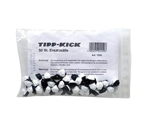 Tipp-Kick - FUSSBALL - Balles de rechange rectangulaires - Multicolore- 50 pièces