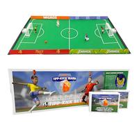 TIPP-Kick Mania Baby-foot prêt à jouer avec 2 joueurs, 2 gardiens, 2 portes en plastique, 2 balles, 4 bandes, 1 terrain de jeu en feutre, baby-foot de table mesure 80 x 47 cm