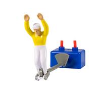 TIPP-KICK Star-Keeper I Gardien de But Original pour Petits et Grands, à partir de 5 Ans I Jouez avec Cette Figurine de Foot dans Tous nos Jeux de Football de Table I Accessoires I Maillot Jaune