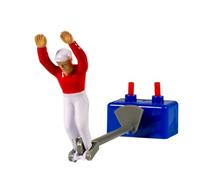TIPP-KICK Star-Keeper I Gardien de But Original pour Petits et Grands, à partir de 5 Ans I Jouez avec Cette Figurine de Foot dans Tous nos Jeux de Football de Table I Accessoires I Maillot Rouge