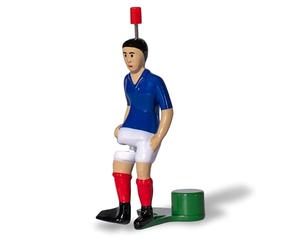 TIPP-KICK Star-Kicker France I Joueurs originaux pour petits et grands I Jouez avec cette figurine dans tous nos jeux de football de table I Accessoires I Maillot bleu I Jeu de simulation foot figurines