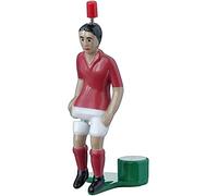 TIPP-KICK Top-Kicker Classique I Joueurs Originaux pour Petits et Grands I Jouez avec Cette Figurine dans Tous nos Jeux de Football de Table I Accessoires I Maillot Rouge I Jeu Simulation Foot