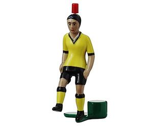 TIPP-Kick Top-Kicker Classique I Joueurs Originaux pour Petits et Grands I Jouez avec Cette Figurine dans Tous nos Jeux de Football de Table I Accessoires I Maillot Jaune I Jeu Simulation Foot