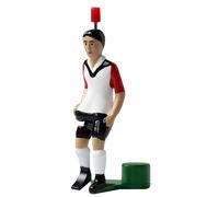 TIPP-KICK Top Kicker Frankfurt I Jeu Original pour Petits et Grands I Plaisir de Jeu avec la Figurine de Football Jeu I Accessoires I Maillot Noir/Rouge