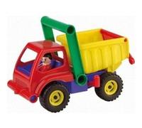 Lena Camion-benne 04150 - véhicule de chantier 27 cm, benne basculante, poignée, figurine mobile