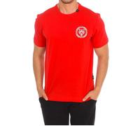 Plein Sport - T-shirt à Manches Courtes avec Impression de Marque - Homme - Sport - Rouge - Taille: XL