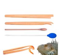Tiptes d'alimentation des reptiles, pincettes de mangeoires de reptiles, Coil d'alimentation pour les serpents, Outils de serrage de mangeoires à poignée à longue poignée pour les lézards Dragon à bar