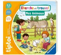 Ravensburger – Livre tiptoi Cherche et trouve: Mes animaux – Jeu éducatif sans écran, 2+ ans