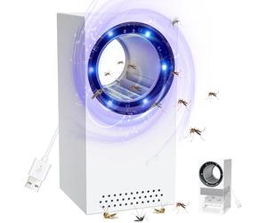 Tiptop Home Attrape-Mouche, Lampe Anti Moustique, USB Attrape-Mouche Mosquito Repellent, 180°Lumière Tueuse de Moustiques pour La Chambre à Coucher, La Cuisine, Le Bureau, La Maison