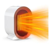 Tiptop Home Radiateur Électrique Soufflant 1200W Mini Chauffage d'Appoint Soufflant pour Salle de Bain, Radiateur en Céramique à Chauffage Rapide à Économie d'Énergie pour Chambre, Bureau