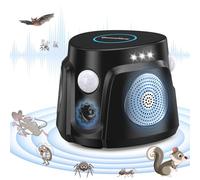 Tiptop Home Ultrasons Souris et Rats 360°, Repulsif Souris Ultrasons avec 3 Modes, Appareil Ultrason Souris Anti Souris pour Souris d'intérieur,Anti Rat Ultrason pour Greniers, Garages, sous-sols