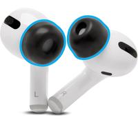 TipZ-Embouts en Mousse à mémoire de Forme améliorés pour Airpods Pro par CushionsConfort,étanchéité et Temps de Rebond de la Mousse améliorésTient dans l'étui de ChargementBlack