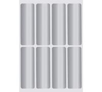 tiquettes autocollantes Royal Green 3x1, code couleur, argent m tallis , paquet de 40