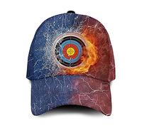 Tir À L’Arc Cible Feu Eau Rouge Bleu Simple Et Beau Imprimé en 3D Homme Femme Snapback Casquette Anti-UV Strapback Cap Mode Chapeaux Pare-Soleil Chapeau De Golf pour Sport Hip Pop Adulte