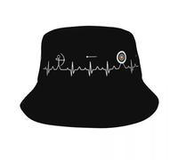 Tir à l’Arc Heartbeat Target Bucket Hats Chapeau de Plage d’été Arrow Sport Casquette de pêcheur pour Le Sport de Plein air Boon