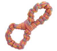 Tir à la corde CHIEN FANTASTIQUE figure de huit motif coloré No.1 25 cm