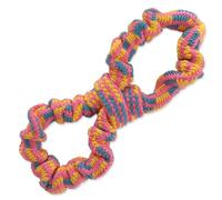 Tir à la corde CHIEN FANTASTIQUE figure de huit motif coloré No.2 25 cm
