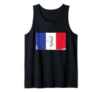 Tir à l'arc Flèche et Drapeau Français Vintage Cadeau Archer Débardeur