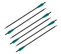 Tir à l'arc Flèches en fibre de carbone, longueur 20 pouces, pointe de flèche amovible, bleu marine