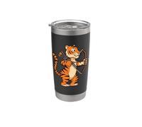 Tir à l'arc pour enfants Tigre Garçons Archer Arc Flèche Tir à l'arc Gobelet isotherme en acier inoxydable double paroi
