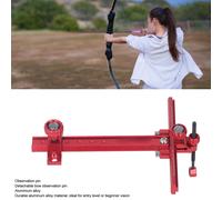 Tir à L'arc Recurve, Vue En Forme De T, Cible De Tir En MéTal RéGlable, Accessoires De CompéTition De Tir à L'arc Rouge