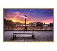 Tirage encadré sur verre synthétique pont des Arts 90x60 cm CEANOTHE 60x90 cm Multicolore - Fabriqué en France Multicolore G