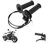Tirage Rapide Moto, Poignée D'accélérateur Avec Câble Kit, Poignée D'accélérateur Moto, Pour 50cc 90cc 110cc 125cc 140cc 150cc 200cc 250cc Guidon Moto Tout-Terrain Bike 4 Temps Pocket Bike