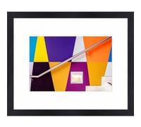 Tirage sous-verre encadré climbing the rainbow stairs 50x40 cm CEANOTHE 40x50 cm Multicolore - Fabriqué en France Multicolore G