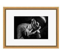 Tirage sous-verre encadré lost my eyes 70x50 cm CEANOTHE 50x70 cm Noir & Blanc - Fabriqué en France Noir & Blanc G