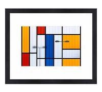 Tirage sous-verre encadré urban abstraction 50x40 cm CEANOTHE 40x50 cm Multicolore - Fabriqué en France Multicolore G