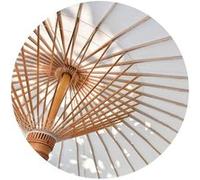 Tirage sur verre synthétique white umbrella lanna 90 cm CEANOTHE 90 cm Blanc - Fabriqué en France Blanc G