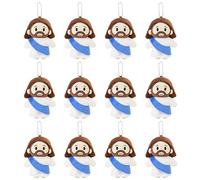 Tiralia Lot de 6 jouets en peluche Jésus - Décoration d'église de Pâques - Poupée cadeau gardien et sauveur - Convient pour Pâques, l'école du dimanche et les activités religieuses (6 pièces)