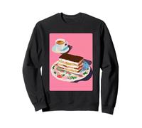 Tiramisu Desserts Italiens Art pour Les Amateurs de café Été Moderne Sweatshirt