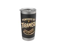 Tiramisu Italian Dessert Sweet Tooth Craving Gobelet isotherme en acier inoxydable double paroi