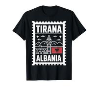 Tirana Albania Timbre de Voyage Souvenir T-Shirt